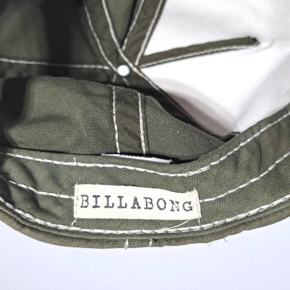 BILLABONG SURF GRAPHIC PRINT BASEBALL HAT DISTRESSED BEIGE CAP STRAPBACK ADJUST - Picture 8 of 9